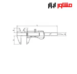کولیس دیجیتال گوانگلو 30 سانتی متر 111-103-HB