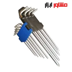 آچار آلن ستاره ای واکتا کارتی بلند 9 عددی مدل 58109