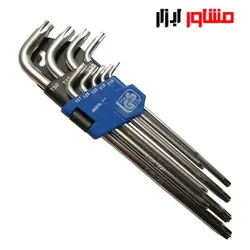 آچار آلن ستاره ای واکتا کارتی بلند 9 عددی مدل 58109