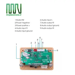 ماژول ام پی تری پلیر بلوتوثی مدل JQ-D101BT