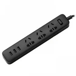 سه راهی برق USB دار شیائومی Xiaomi XMCXB01QM (کالا پلمپ کمپانی، اصل و اورجینال، ضمانت اصالت و سلامت به همراه گارانتی تعویض)