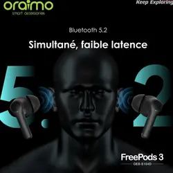 هندزفری بلوتوثی ارایمو Oraimo FreePods 3 Wireless Headphone (کالا پلمپ کمپانی، اصل و اورجینال، ضمانت اصالت و سلامت به همراه گارانتی تعویض)