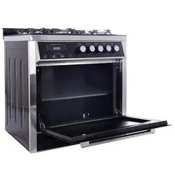 اجاق گاز طرح فر دی استیل مدل 6007FG