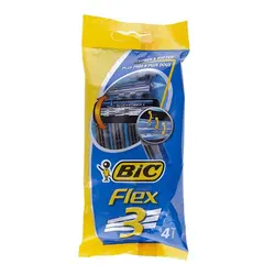 تیغ اصلاح آقایان فلکس 3 تیغه 4 عددی بیک