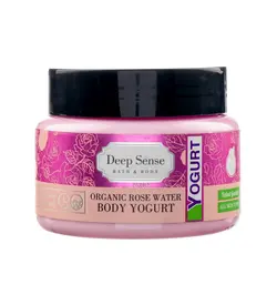 ماست بدن (کرم ژل آبرسان بدن) گلاب مناسب همه نوع پوست دیپ سنس