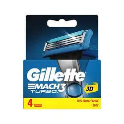 یدک تیغ اصلاح 4 عددی Mach3 Turbo ژیلت