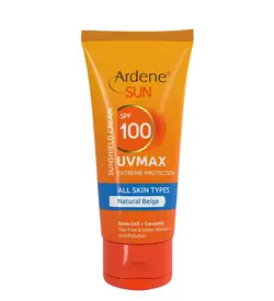 کرم ضدآفتاب رنگی اس پی اف 100 یو وی مکس آردن سان مناسب انواع پوست آردن