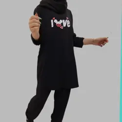 ست مانتو و شلوار ابروبادی LOVE - پوشاک و کفش نارون