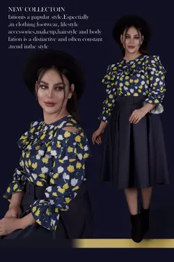 شومیز طرحدار کد6126