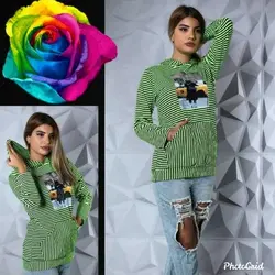 هودی راه راه زنانه کد5943