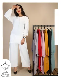 مانتو شلوار ابروبادی کد۶۱۹۹