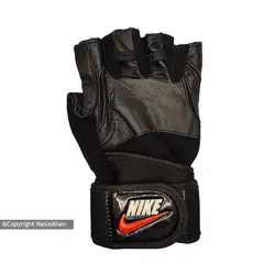 دستکش بدنسازی چرمی طرح Nike