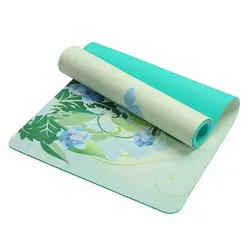 مت تمرین یوگا و پیلاتس TPE رویه مخمل Suede