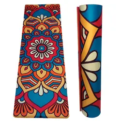 مت تمرین یوگا و پیلاتس TPE رویه مخمل Suede