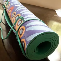 مت تمرین یوگا و پیلاتس TPE رویه مخمل Suede