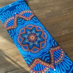 مت تمرین یوگا و پیلاتس TPE رویه مخمل Suede