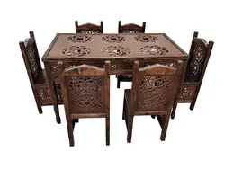 میز ناهارخوری سنتی و صندلی nasr6xn شش نفره