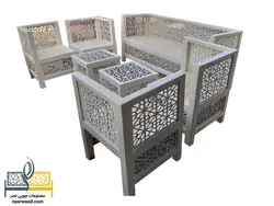 مبلمان سنتی 7 نفره nasr7xs به همراه 2 عدد عسلی