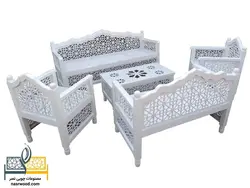 مبلمان سنتی 7 نفره nasr-7xs3 به همراه میز