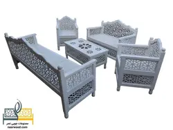مبلمان سنتی 7 نفره nasr-7xs3 به همراه میز