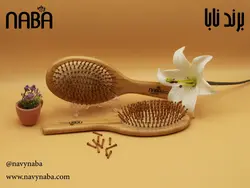 برس چوبی بامبو برندNABA مدل تخت بیضی پینز ماژور(سرگرد)
