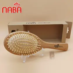 برس چوبی بامبو برندNABA مدل تخت بیضی پینز شارپ (سرصاف)
