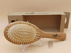 برس چوبی بامبو برندNABA مدل تخت بیضی پینز شارپ (سرصاف)