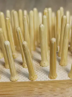 برس چوبی بامبو برندNABA مدل تخت بیضی پینز شارپ (سرصاف)