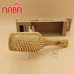 برس چوبی بامبو برندNABA مدل تخت چهار گوش کوچک پینز شارپ (سرصاف)