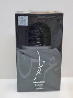 عطر ادکلن ماهر مشکی مردانه عربی لطافه maahir black edition