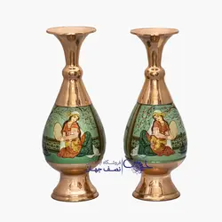 جفت گلدان مس مینیاتور کد:mng25