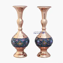 جفت گلدان مس و پرداز کدpgg251
