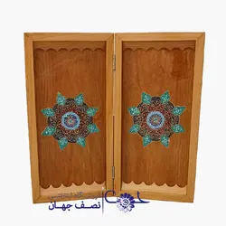 تخته نرد و شطرنج50 سانتی تذهیب کد tt51