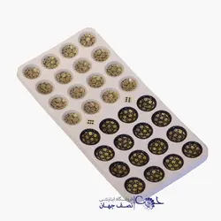 تخته نرد و شطرنج خاتم 50 سانتی لب گرد تذهیب
