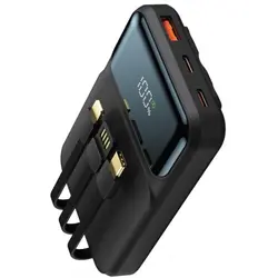 پاوربانک 10000 گرین لاین Green Lion GL-PB32 3 In 1 Integrated توان 20 وات و کابل متصل