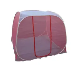 پشه بند مکعبی تختخوابی دو نفره صورتی M22C_P