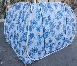 پشه بند مکعبی حریر تختخوابی 2 نفره فانتزی M22F