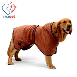 حوله لباسی کلاه دار مناسب سگ و گربه سایز متوسط