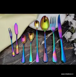 سرویس قاشق و چنگال هفت رنگ زولینگن