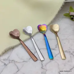 قاشق طرح قلب رزگلد