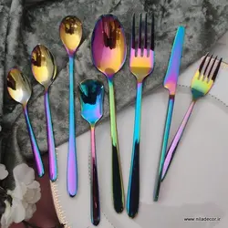 سرویس قاشق و چنگال هفت رنگ دونا