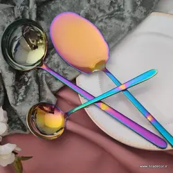 سرویس قاشق و چنگال هفت رنگ دونا