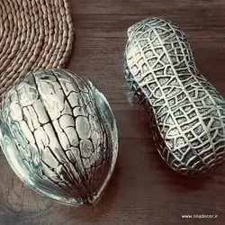 ظرف تنقلات الومینیوم طرح بادام زمینی سیلور