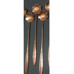 قاشق شربت خوری افتابگردان رزگلد