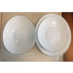 خرید ظروف آرکوپال ۶ نفره طرح بیضی لب طلا - نیلادکور