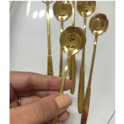 قاشق شربت خوری رز طلایی