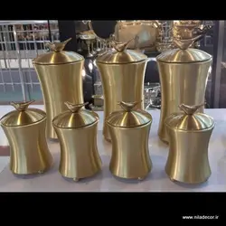 سرویس پاسماوری برنجی طرح گنجشک کد kb-g