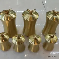 سرویس پاسماوری برنجی طرح گنجشک کد kb-g