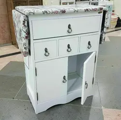 میز اتو و جا چرخ خیاطی کد ۶۰۳W رنگ سفید