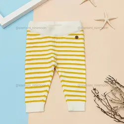 شلوار بافت زرد کد 27